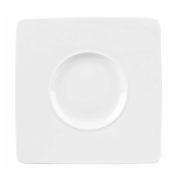 Тарелка мелкая квадратная 21см, с широким бортом, Ambience APRASPW1