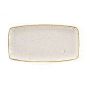Блюдо сервировочное 35х18,5см, без борта, Stonecast, цвет Barley White SWHSOP141