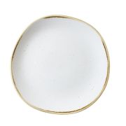 Тарелка мелкая "Волна" 26,4см, без борта, Stonecast, цвет Barley White SWHSOG101