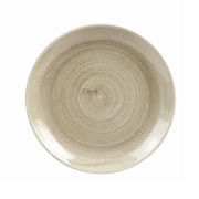 Тарелка мелкая 21,7см, без борта, Stonecast Patina, цвет Antique Taupe PAATEVP81