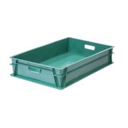 Ящики (Россия) Ящик 740*465*145 мм. для хлеба, прямой сплошной, зеленый (крышка 73937) /1/72/