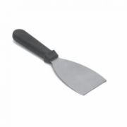 Индия Лопатка 25,5 см. прямая раб.часть 12*9 см. нерж. широкая с пластик. ручкой, черная /1/12/120/