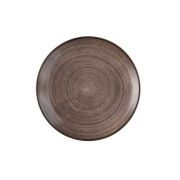 Тарелка мелкая 26см, без борта, Stonecast Raw, цвет Brown SRBREV101