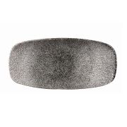 Блюдо прямоугольное CHEFS 26,9х12,7см, без борта, цвет Raku Quartz Black, Studio Prints RKBQXO101