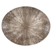 Блюдо овальное 31,7х25,5см, без борта, цвет Stone Zircon Brown, Studio Prints STZBOP121