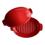 EMILE HENRY (Франция) Форма для запекания 4200 мл. 415*275 мм. с крышкой красная керам Emile Henry /1/