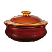 Горшок для запекания 0,43л d14см, керамика, с крышкой, Rustics Simmer, цвет Brown ZCAGLSPT1
