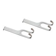 Набор крючков для инвентаря, двойные 2шт., нерж.сталь M30741