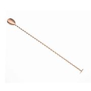 Ложка барная 40см, ручка витая, с мадлером, сталь/медь M37019CP