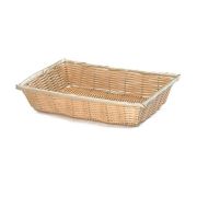 Корзина для хлеба прямоугольная 35,5х25,5см h7,5см, полиротанг 1188W