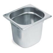 MGsteel Гастроемкость 1/6 h=200 мм. 176*162 мм. 3,2 л. нерж. MGsteel /1/6/36/