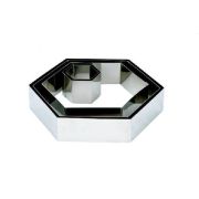 MGsteel Форма кондитерская «Шестиугольник» 24,5*28 см. h=5 см. нерж. MGsteel /1/48/
