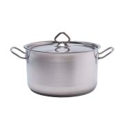 MGsteel Кастрюля  5,0 л. нерж. d=23,5 см. h=13 см. тройное дно с крышк. (индукция) MGsteel /1/