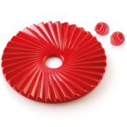 Форма силиконовая ПЛИССЕ 100 белая d140 мм, h10мм, 2х100мл PLISS100