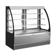 ВИТРИНА КОНДИТЕРСКАЯ KAYMAN KВК-1305М  ОТКРЫТАЯ ЛЮКС СЕРЫЙ МАТОВЫЙ