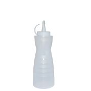 MGprof Емкость для соуса  700 мл. d=82 мм. h=238 мм. фигурная с крышкой прозрачная MGprof /1/24/