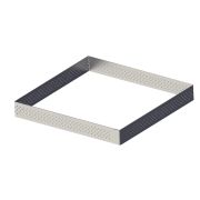 MGsteel Форма кондитерская «Квадрат» 10*10*3,5 см. нерж. перфорир. MGsteel /1/6/96/