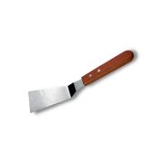 MGsteel Лопатка 24,5 см. изогнутая раб.часть 13*5,5 см. нерж., с дерев. ручкой MGsteel /1/120/