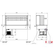 ПРИЛАВОК ХОЛОД. ENOFRIGO DOGE WALL 1400 RF ВСТР. A1DOGEKWRF14P/X ЦВЕТ 608