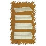 GI.METAL (Италия) Крышка для контейнера для теста 600*400*20 мм. (-20/+90), белая, полипропилен Gimetal /1/10/35/