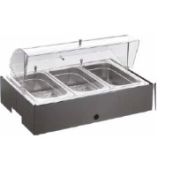 Поддон с крышкой  Frame GN1/1 100  ss 515x310x100mm, в комплекте GN 1/3, 518B0002+F1802840