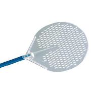 GI.METAL (Италия) Лопата для пиццы перфорир. d=36 см. l=120 см. алюм. Azzurra Gimetal /1/