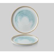 Тарелка мелкая CHEFS  26см, c бортом, цвет Aquamarine, Studio Prints Homespun Accents HAAMWP261