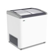 ЛАРЬ МОРОЗИЛЬНЫЙ GELLAR FG 250 E ГНУТОЕ СТЕКЛО СЕРЫЙ (ПРОПАН)