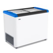 ЛАРЬ МОРОЗИЛЬНЫЙ GELLAR FG 350 С ПРЯМОЕ СТЕКЛО СИНИЙ (ПРОПАН)