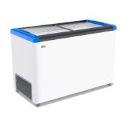 ЛАРЬ МОРОЗИЛЬНЫЙ GELLAR FG 400 С ПРЯМОЕ СТЕКЛО СИНИЙ (ПРОПАН)