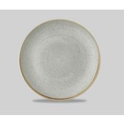 Тарелка мелкая 26см, без борта, Stonecast Raw, цвет Grey SRGYEV101