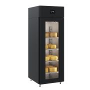 ШКАФ ХОЛОДИЛЬНЫЙ.СО СТЕКЛЯННОЙ ДВЕРЬЮ POLAIR CS107-CHEESE BLACK 1001220d
