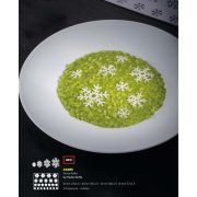 Форма силиконовая "Snowflake" mm d 23 - d 35 - d46  -d57 h 1,5,  24 ячейки GG065