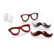 Форма д/шок. "Mr. Chocolate",  8 ячеек (2 блистера по 4 ячейки), пластик 20OB01