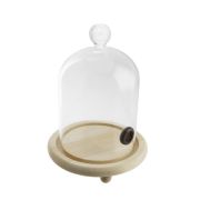 Клош для коктейля с клапаном из стекла и дерева 49923-01