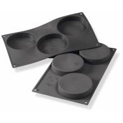 Форма силик. д/зам. и вып. "Бисквит" d103мм h20мм, 3 ячейки 30SF042N