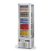 ШКАФ ХОЛОД. СО СТЕКЛОМ TECFRIGO SNELLE 281 G СЕРЕБР.