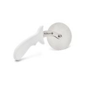 Резак-ролик для пиццы d10см, нерж. сталь, эргономичная ручка, цвет белый 4970.10N