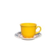 Пара чайная FLOREAL LA POLLERA (чашка 200мл и блюдце 15см) Oxford 75365, J071-6810