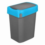 Бак для мусора "SMART BIN" 50л (430x330x630мм), с крышкой "маятник" (синий) 434258117