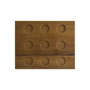 Bonna (Турция) Доска для подачи прямоуг. 315*255*30 мм. бук (емкости см.описание) Bonna /1/4/348/