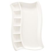 Bonna (Турция) Менажница 7-и секц. 345*325 мм. прямоуг. Белый, форма Гурмэ Bonna /1/6/