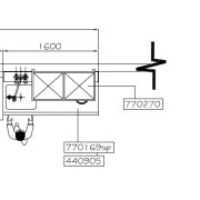 СТОЛ Д/ГРЯЗ.ПОСУДЫ COMENDA AC2 770169SP 1600R СПЕЦ.+ПОЛКА+ДУШ