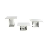 Набор фуршетных подставок, 3шт,нерж сталь, EBR-8359-60