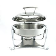 Мармит настольный (чефиндиш) круглый cо стекл крышкой 6,5л,Opulent OP/0/0/6.5/CP