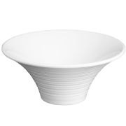 Миска 1,5л d24см, меламин, Flower, цвет белый H-2212