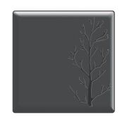 Блюдо сервировочное 26x26см, меламин, Embossed, цвет черный S-2781