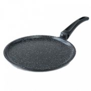 Алюминий (Россия) Сковорода для блинов d=24 см. h=1,7 см. 0,65 л. алюм. с антиприг.покрыт. в крапинку /1/10/