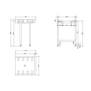 СТОЛ Д/ЧИСТ.ПОСУДЫ DIHR LC96/1 РОЛИКОВЫЙ 700 ММ