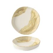 Тарелка глубокая 20см h4,5см, с бортом, цвет Tide Gold TDGDWOB11